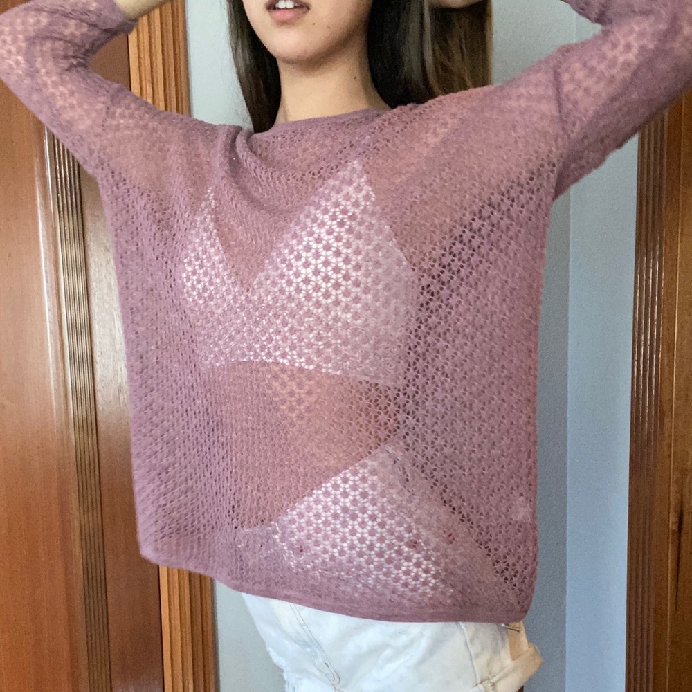 Garnett Hill Pink Sweater size XS